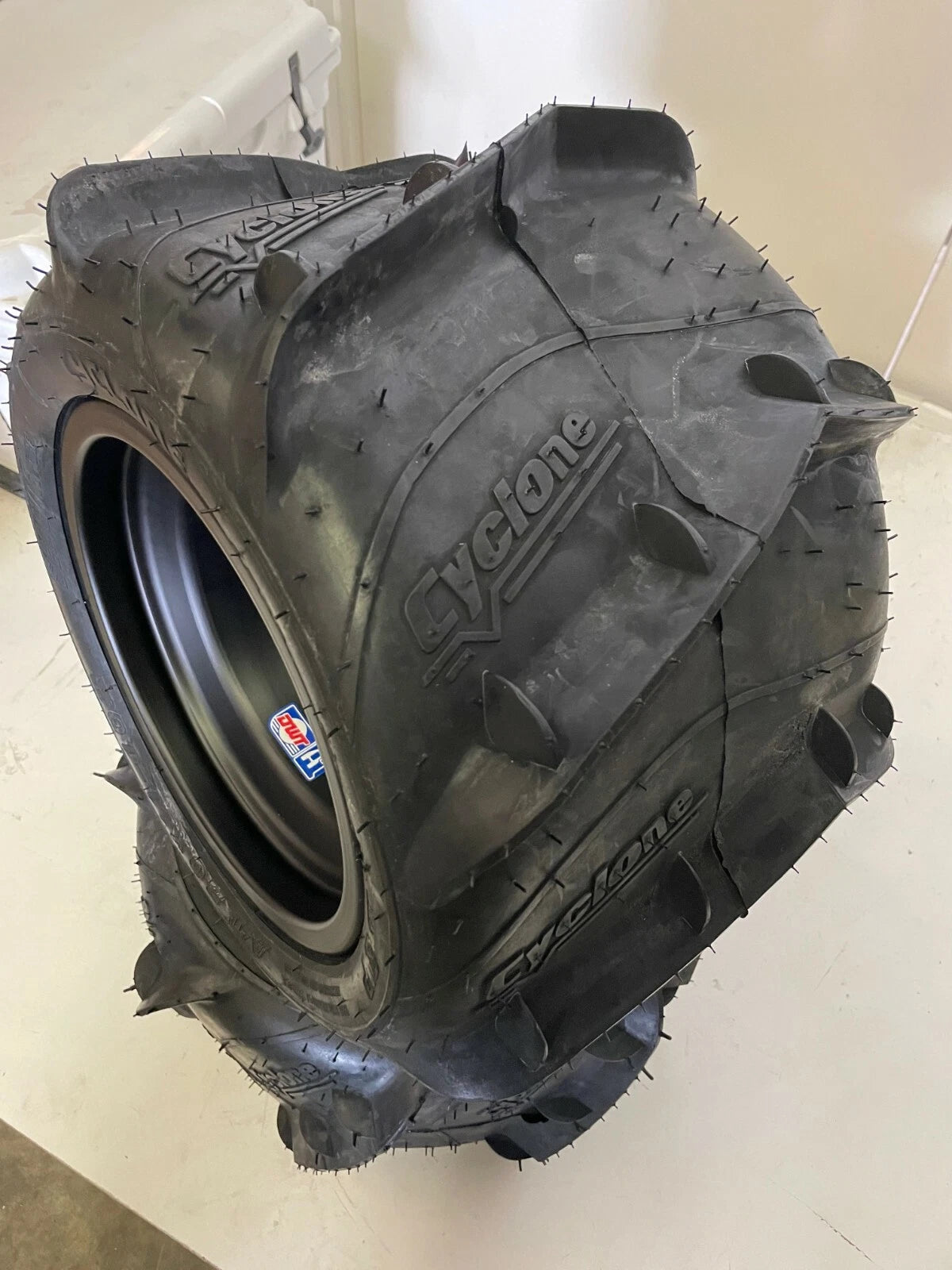 Set of 2 Cyclone Sand Dune Paddle Tires for Yamaha Raptor 700 YFZ450 Banshee