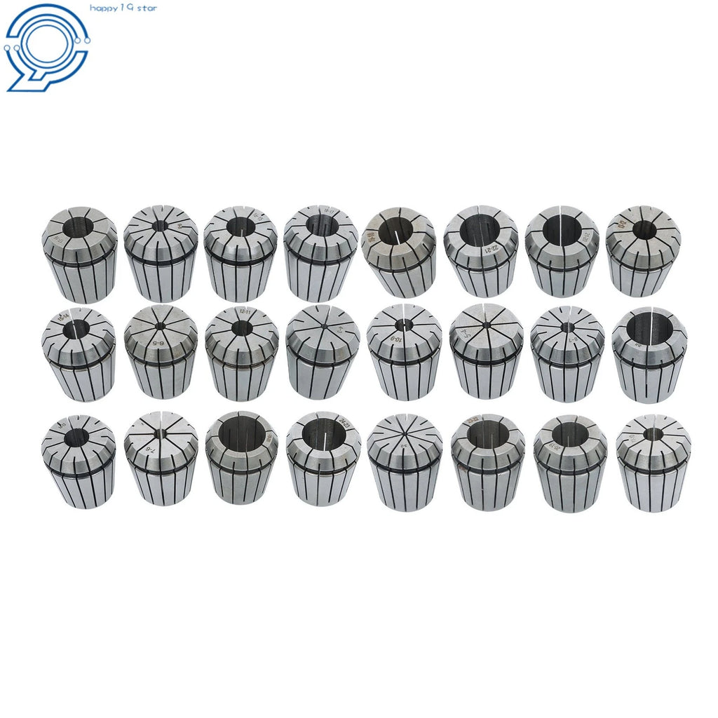 24 Pack ER40 Collet Set for Lathe (3-26mm)