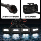 Set of 4 Raptor Style Amber Lens LED Grille Lights for Toyota Tacoma (2020–2022)