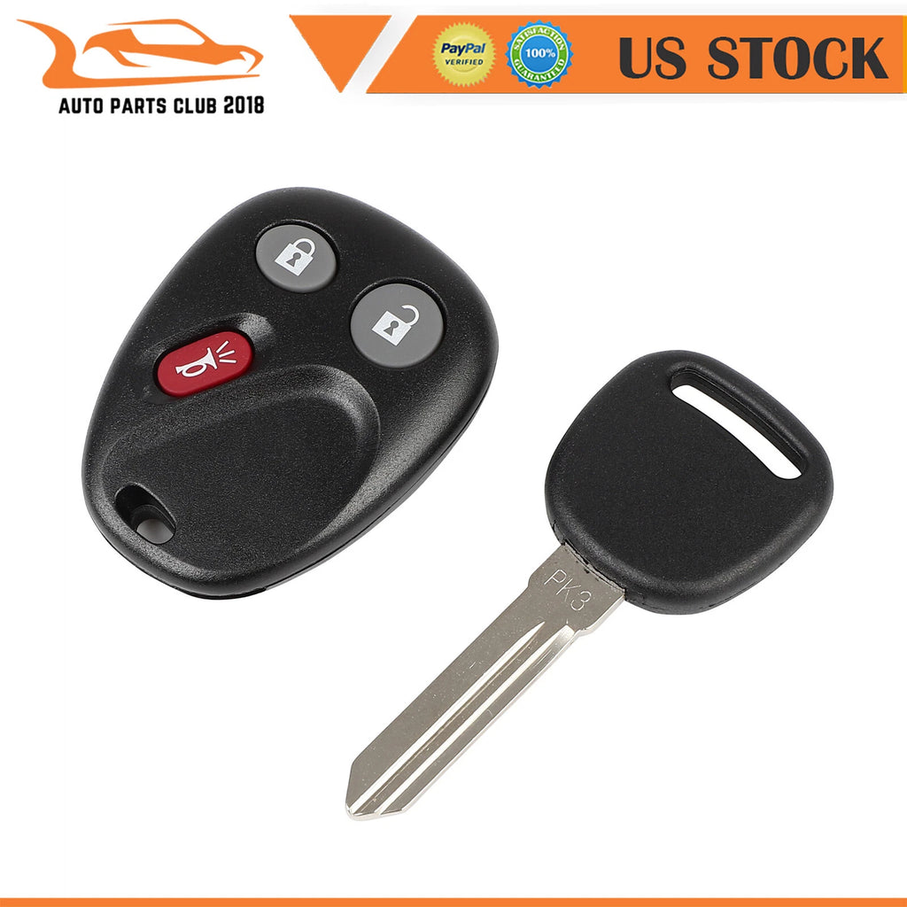 Remote Key Fob for Chevy Trailblazer GMC Envoy Buick Rainier (2002–2009)