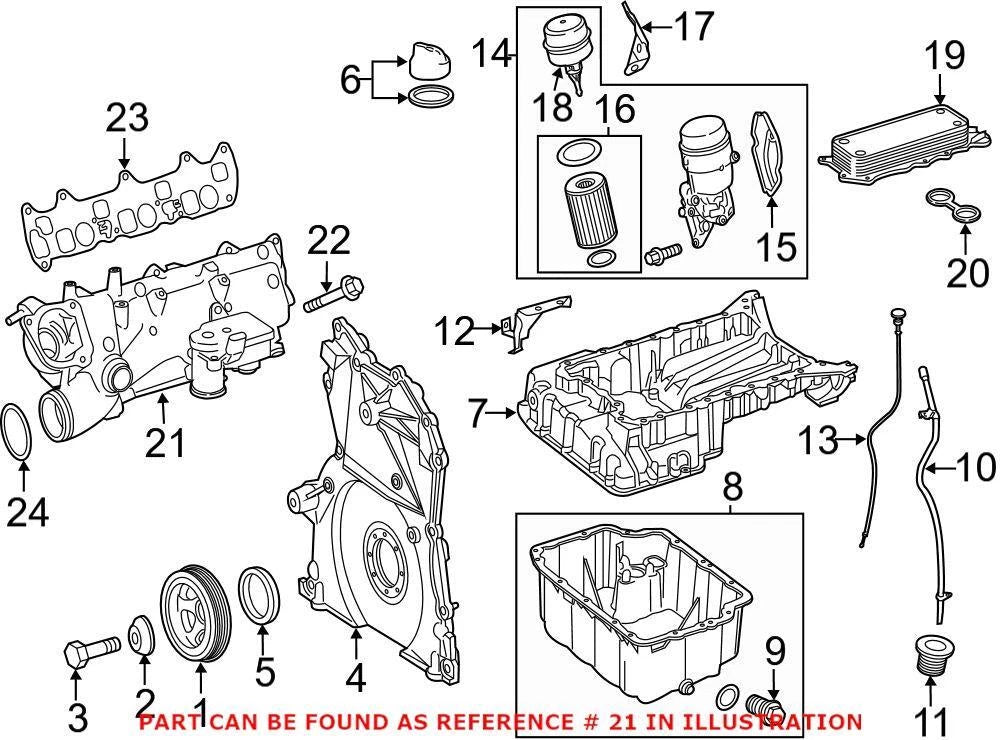 Genuine OEM Right Engine Intake Manifold 6420907837 for Mercedes-Benz