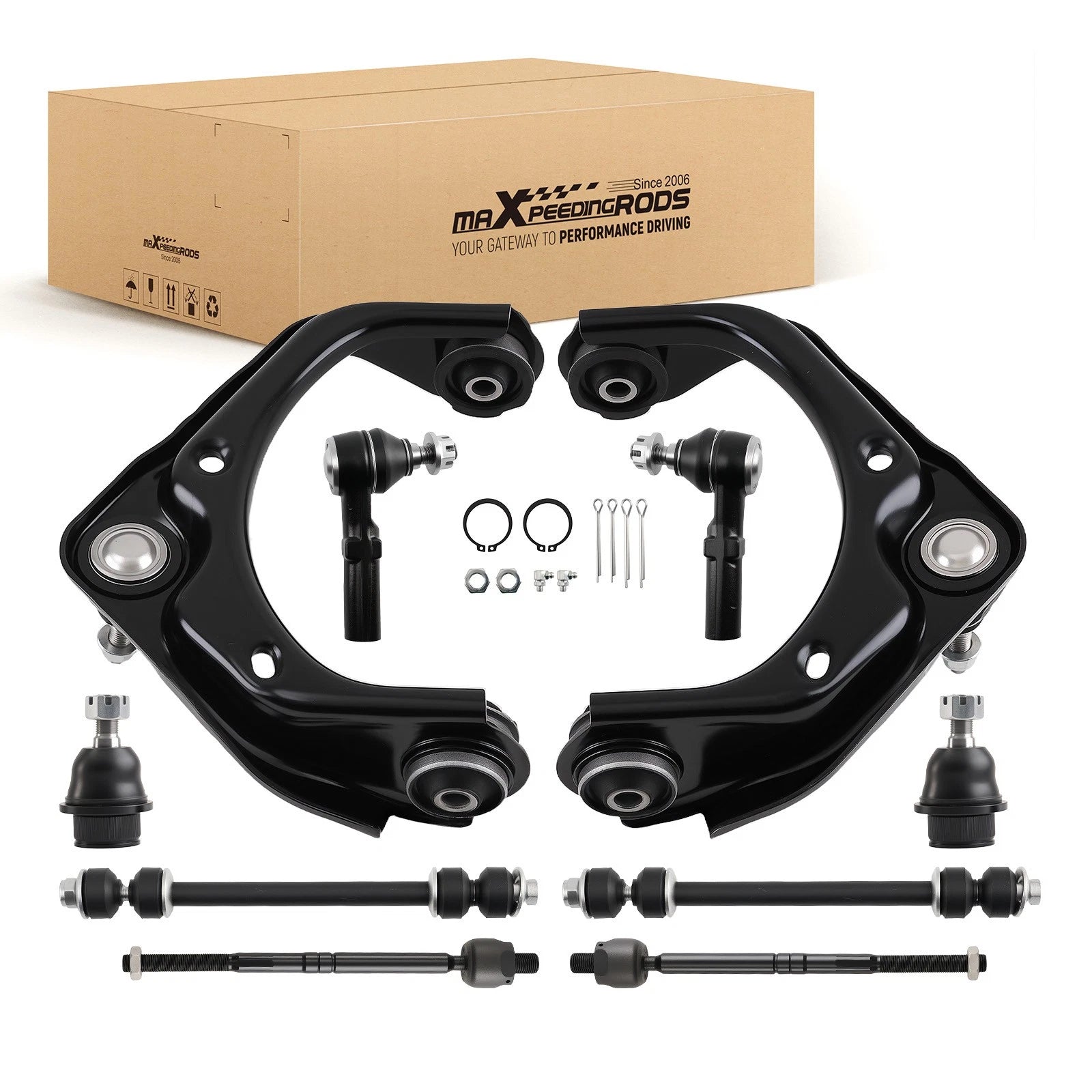 10PC Front Suspension Kit for Ford Explorer (2006–2010) Upper Control Arm, Ball Joint