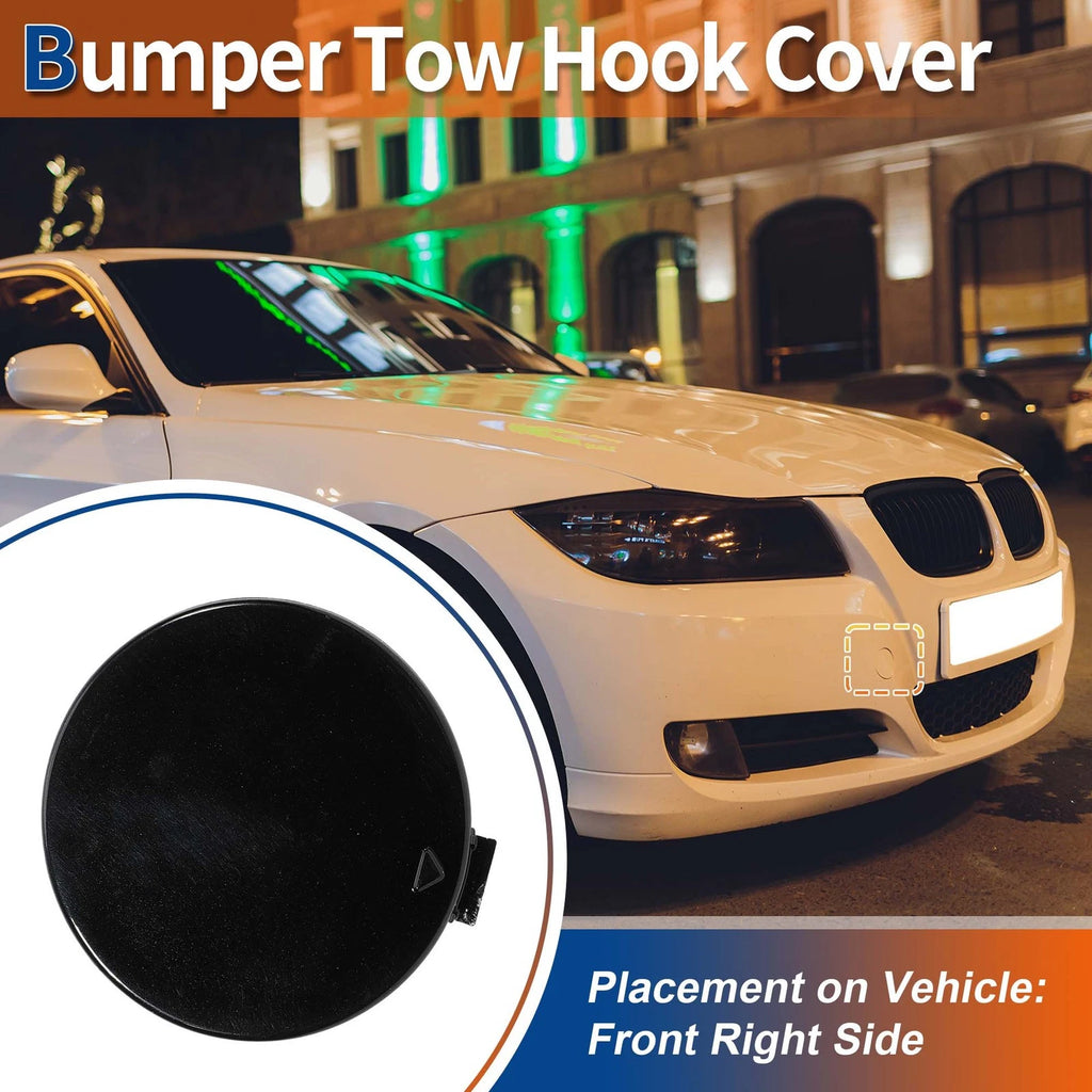 Tow Hook Cover for BMW E81 E87 (2006–2011) No. 51117837429 Black Sapphire