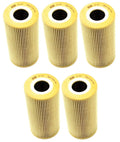 Set of 5 Engine Oil Filters for Mercedes-Benz W210 E300 (1996–2002)
