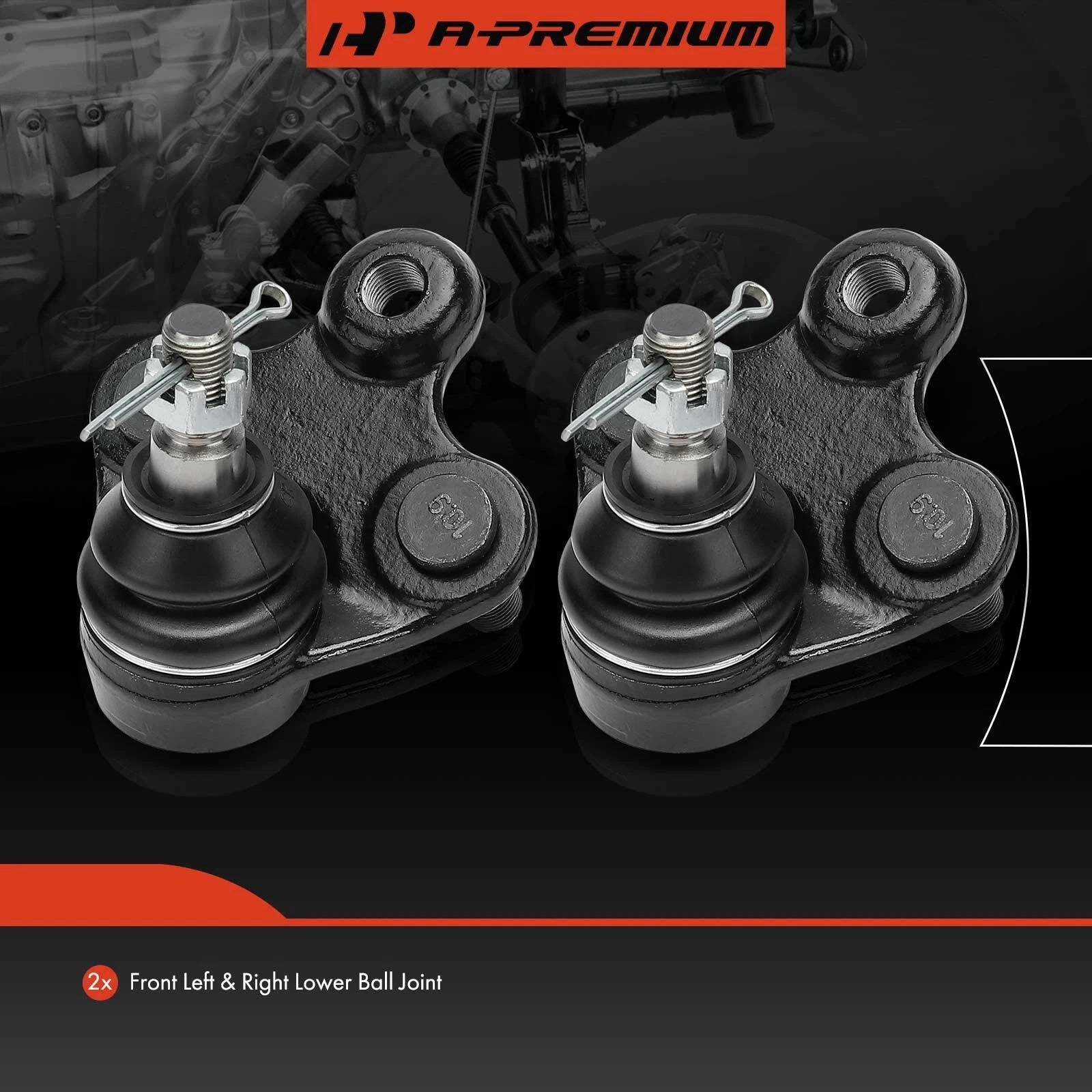 2X Front Side Lower Ball Joint for Honda Civic (2012–2015) Acura ILX (2013–2015)