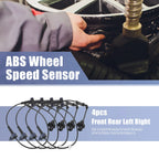 Set of 4 ABS Sensors No. 57450TR3A02 for Honda Civic (2012–2015)