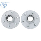 Pair Galvanized Hubs Kit for Boat Trailer (6 Lug, 6 on 5.5")