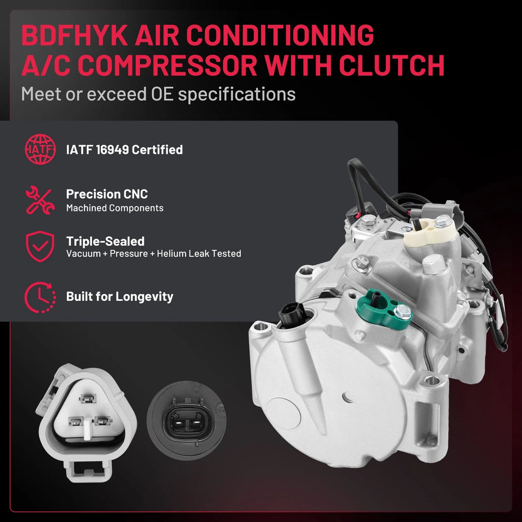 A/C Compressor with Clutch for Toyota RAV4 V6 3.5L (2006–2012) 158321 8832033210