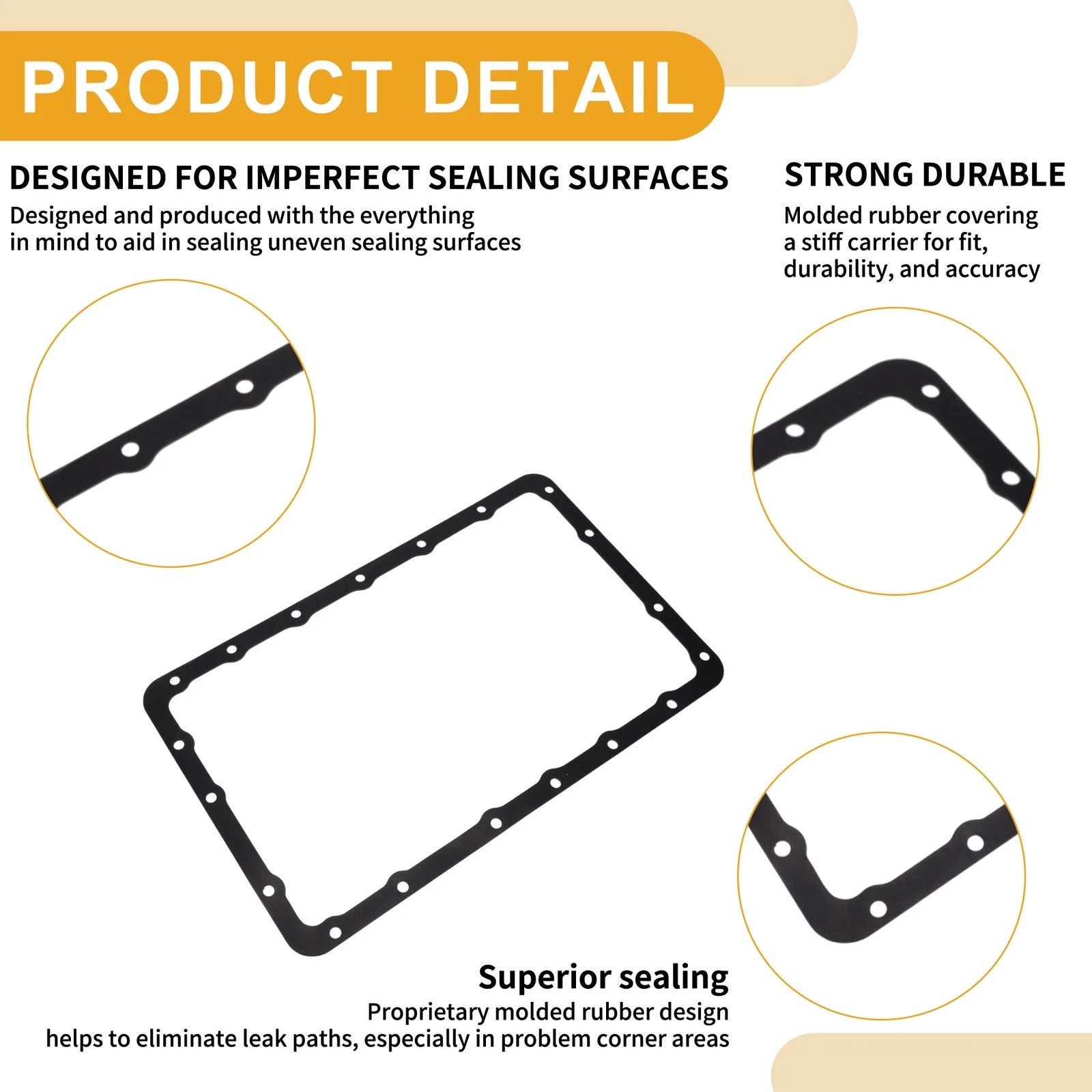 Oil Pan Gasket for Toyota 4Runner (1996–2005, 2010) No.3533060030
