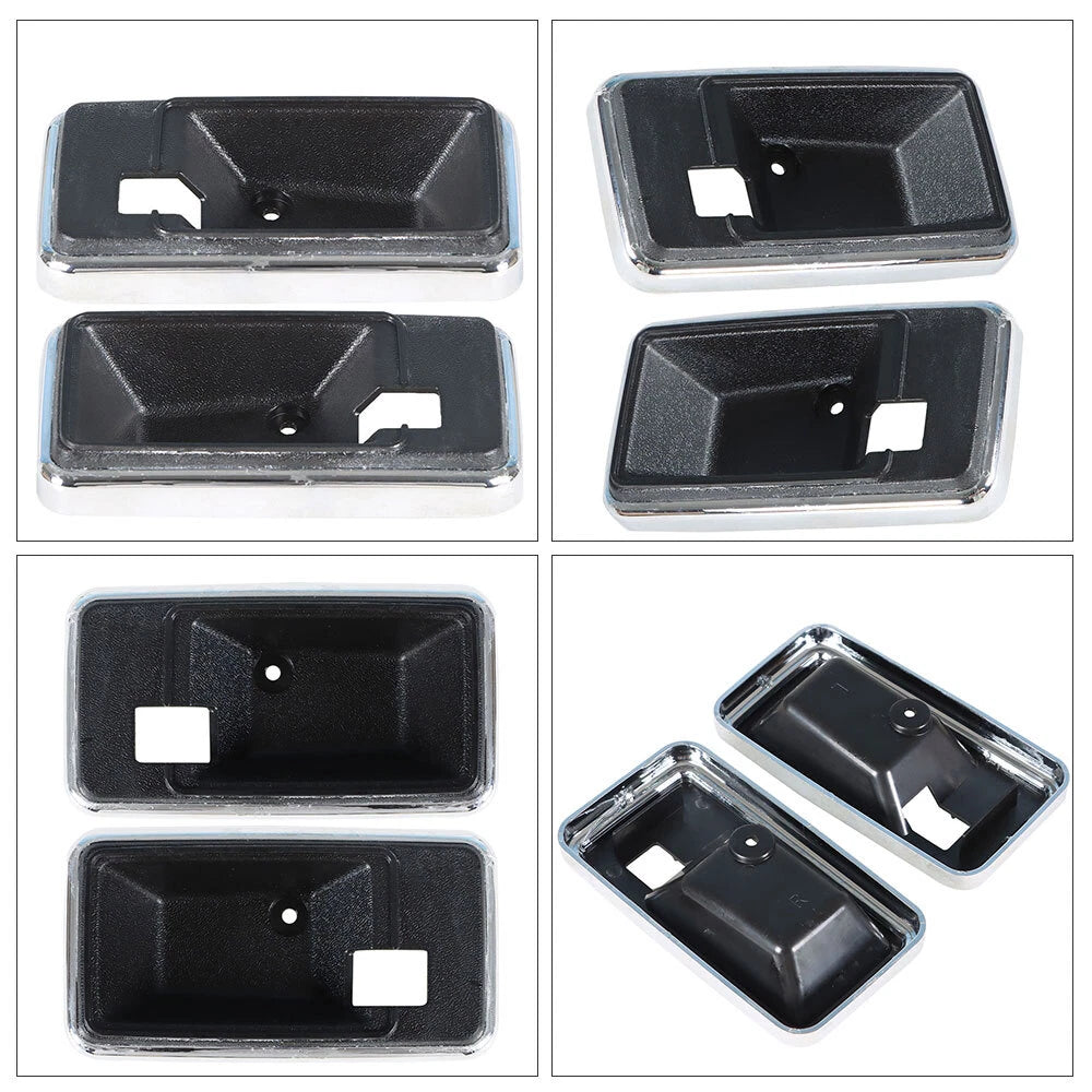Set of 2 Black Door Handle Bezel Cups for Firebird Trans Am Camaro (1977–1981)
