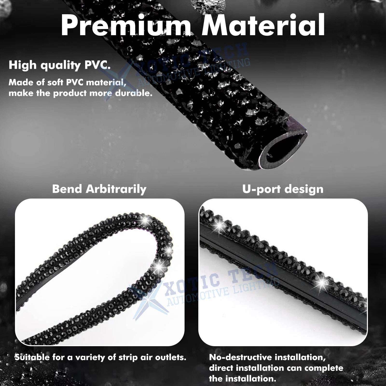 Air Conditioner Outlet Decoration Stripes for Car Interior (10 Pieces) 2010-2015