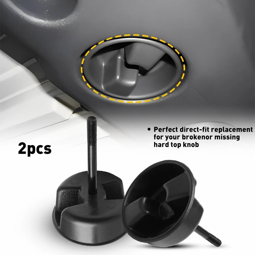 2pc Freedom Top Targa Mounting Knob Screw for Jeep Wrangler JK (2007–2018)