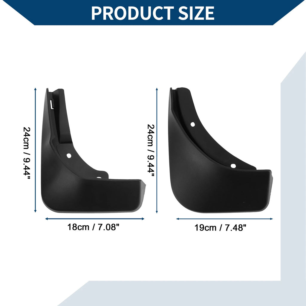 Set of 4 Mud Flaps Splash Guards for Mercedes Benz B Class B200 (2020–2022)
