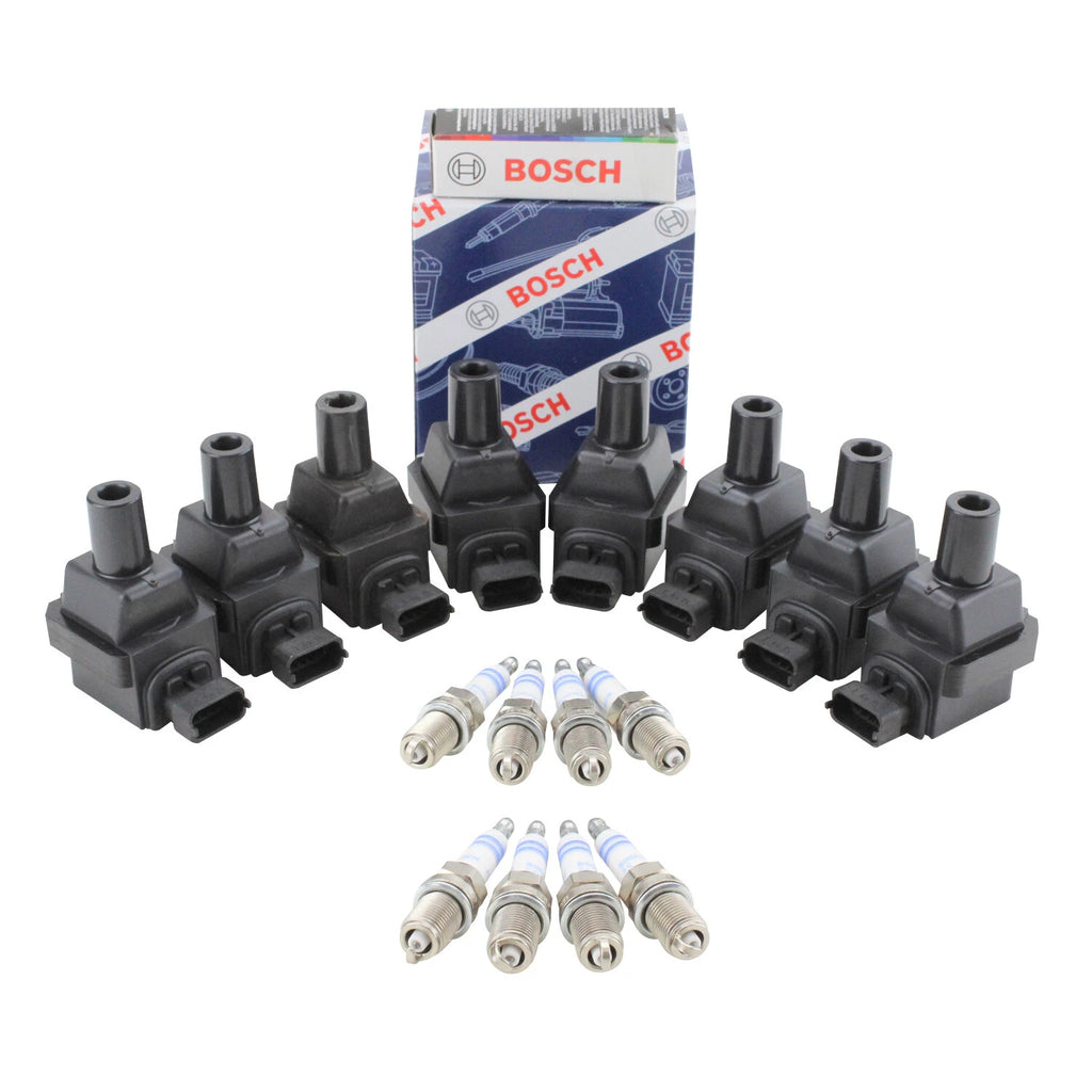 Set of 8 Ignition Coils & 8 Spark Plugs for Mercedes W129 W140 W210 V8