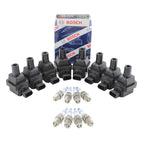Set of 8 Ignition Coils & 8 Spark Plugs for Mercedes W129 W140 W210 V8