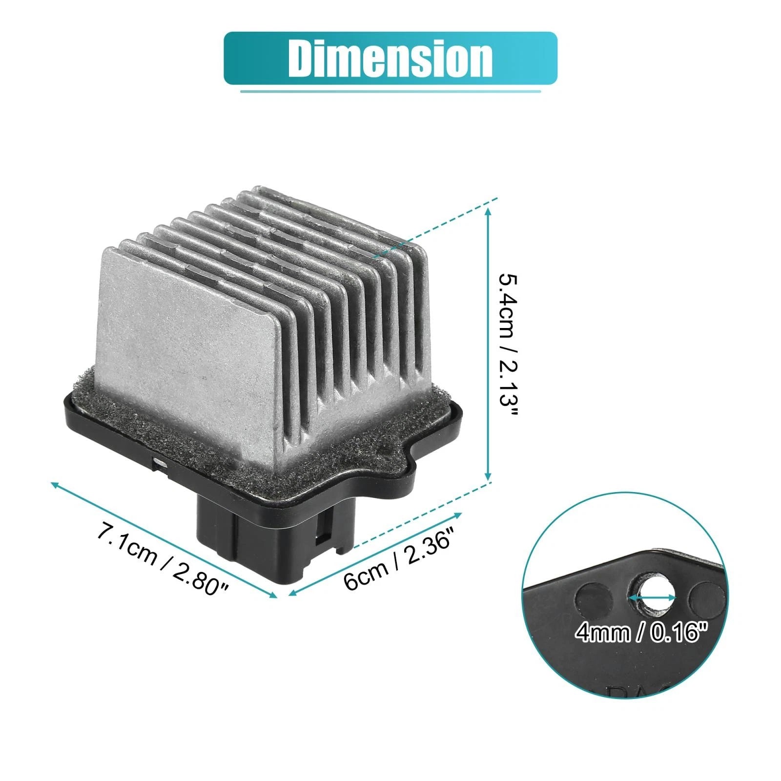 HVAC Blower Motor Module Resistor 7802A006 for Mitsubishi Lancer Outlander (2003–2015)