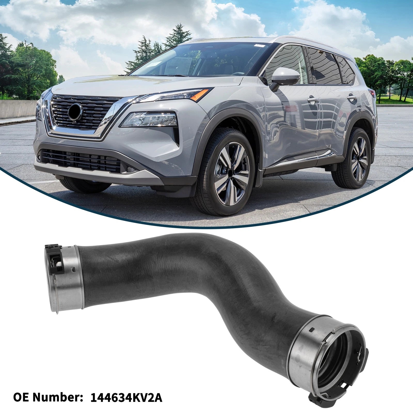 Radiator Hose for Nissan Navara D23 (2015–2021) No. 144634KV2A Rubber