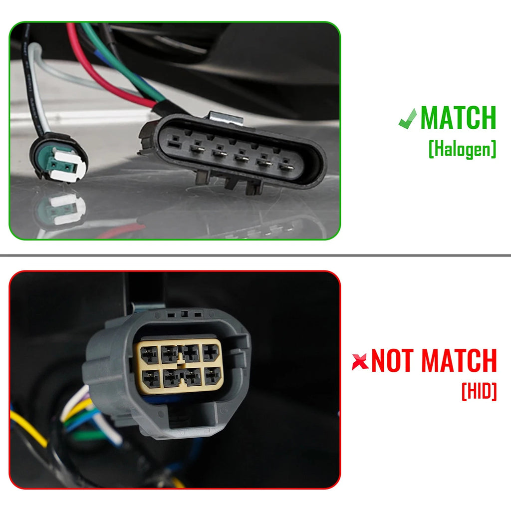 Halogen Headlight for GMC Acadia (2007–2012) Projector w/ Bulb Driver Side