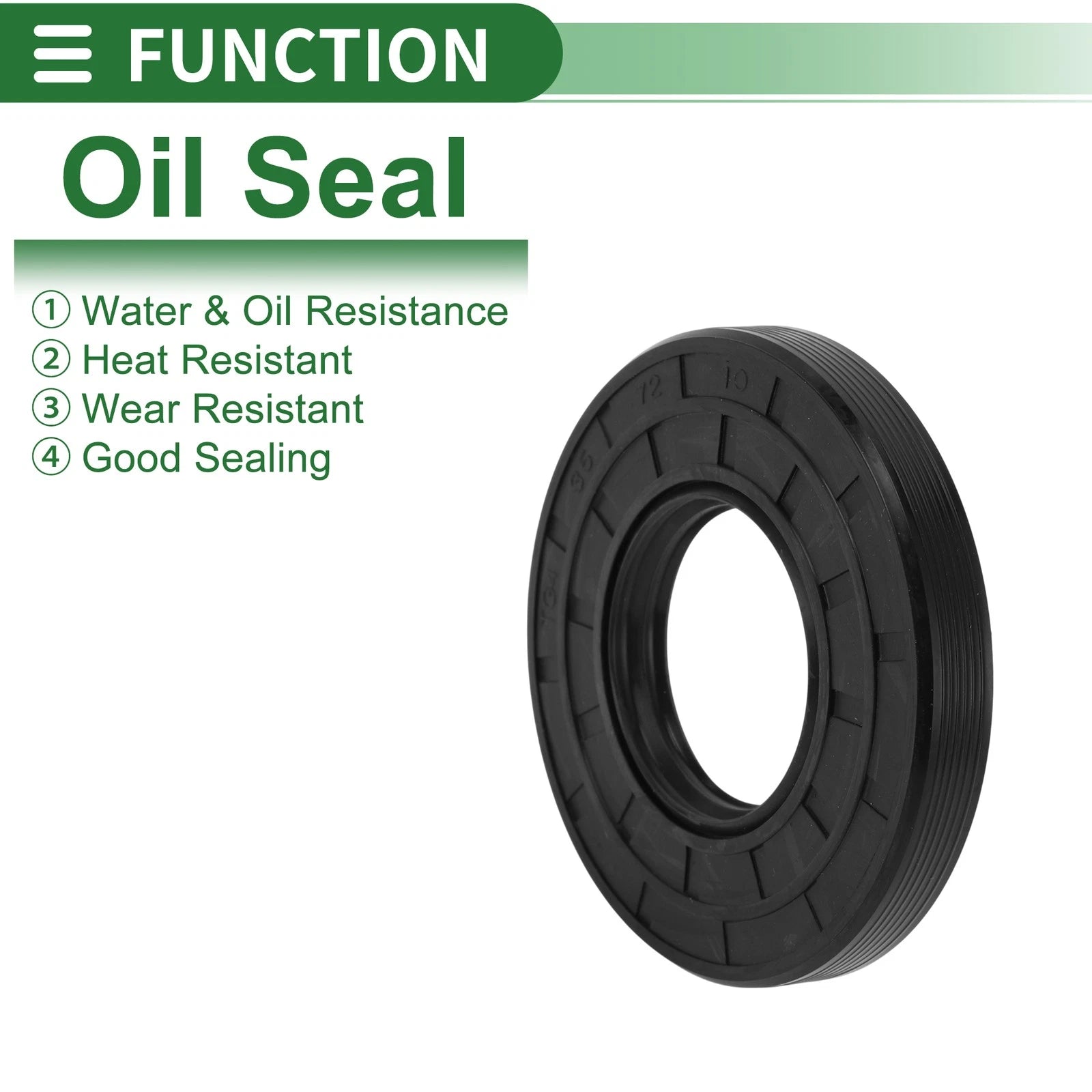 Oil Seal for Rotary Shaft (35x72x10mm) NBR Rubber High Pressure