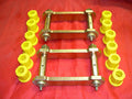 Rear Greasable Extended Shackles & Poly Bushes for Hilux LN46 LN65