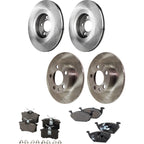 Brake Disc Rotors and Pads Kit for VW Golf Jetta (1999)