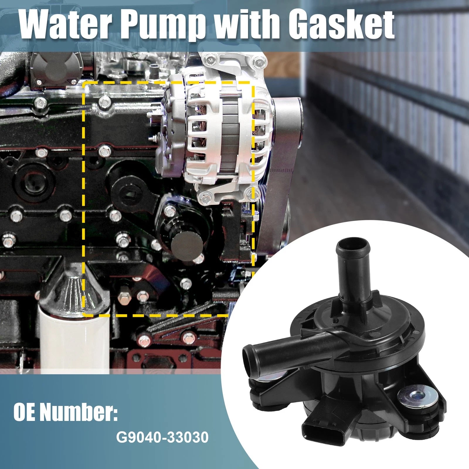 Drive Motor Inverter Cooler Water Pump G9040-33030 for Lexus Toyota (2006–2023)