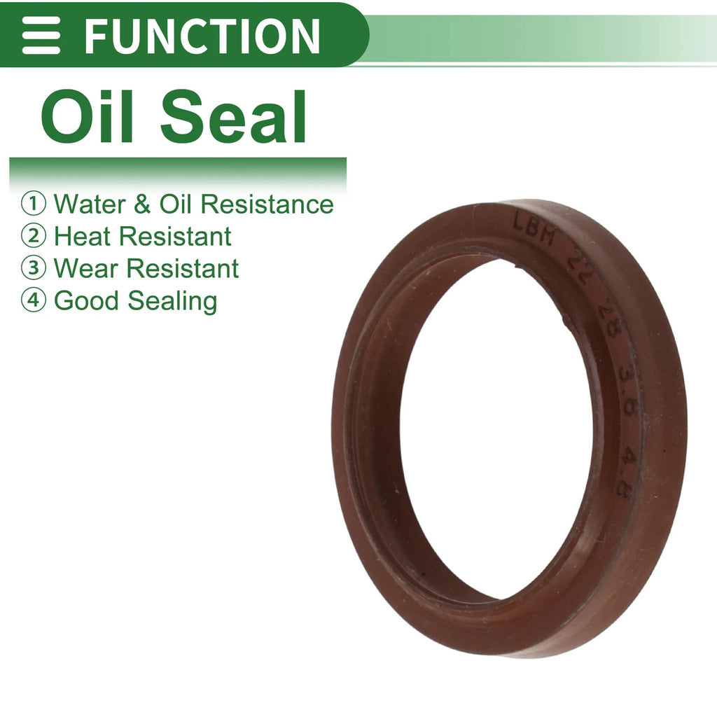 Set of 5 Oil Seal Rotary Shaft Seal FKM Rubber 22x28x3.6mm