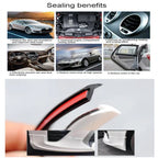 10M Rubber Sealing Strip T-Type Weatherstrip Trim for Car