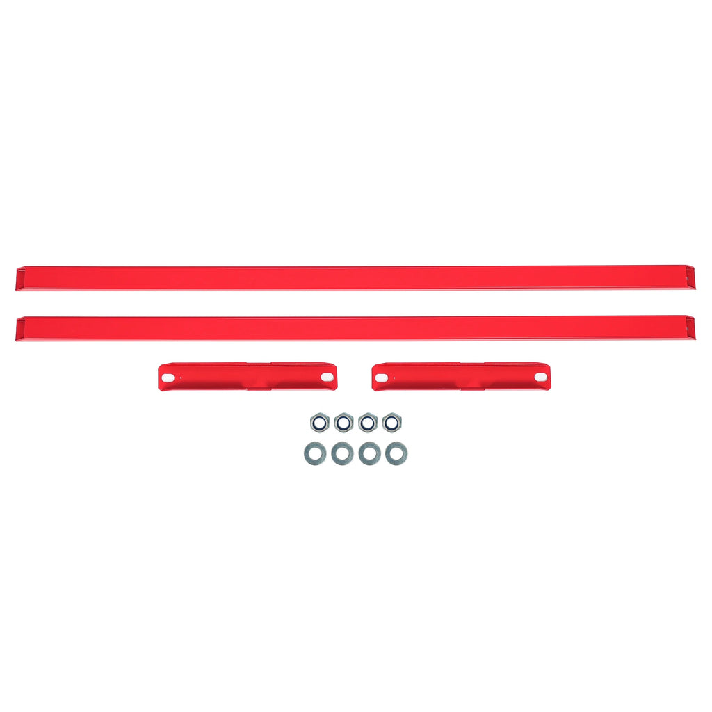 Subframe Connectors for Ford Mustang & Cobras (1979–2004) Red Steel
