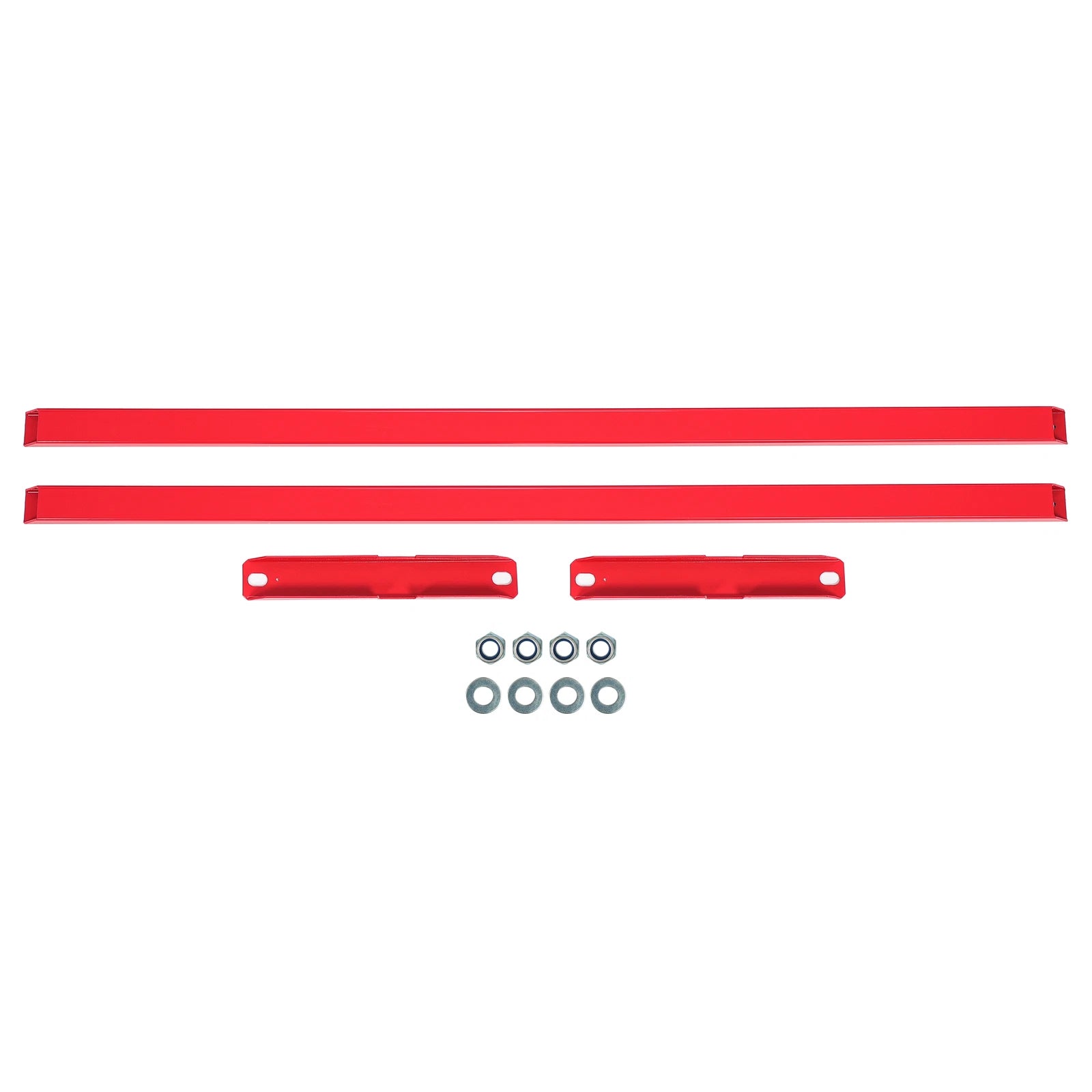Subframe Connectors for Ford Mustang & Cobras (1979–2004) Red Steel
