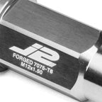 Set of 20 J2 7075 Forged Aluminum M12x1.5 Open-End Lug Nuts for Universal