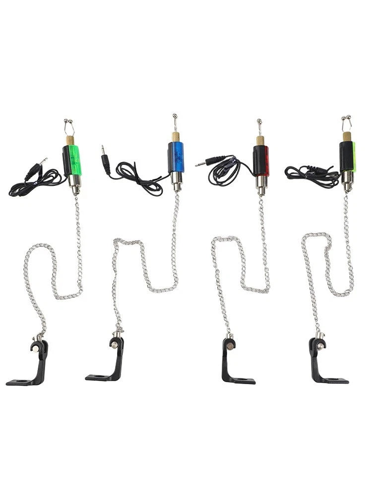 Set of 4 LED Bite Alarms for Fishing Rods