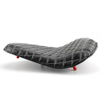 Plaid Leather Solo Driver Seat 12" for Honda Chopper Bobber