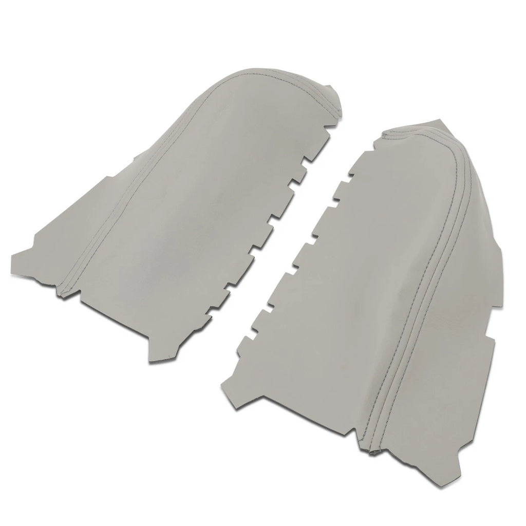 Pair of Front Door Panels for Honda Pilot (2009–2015) - Leather Cover Grey