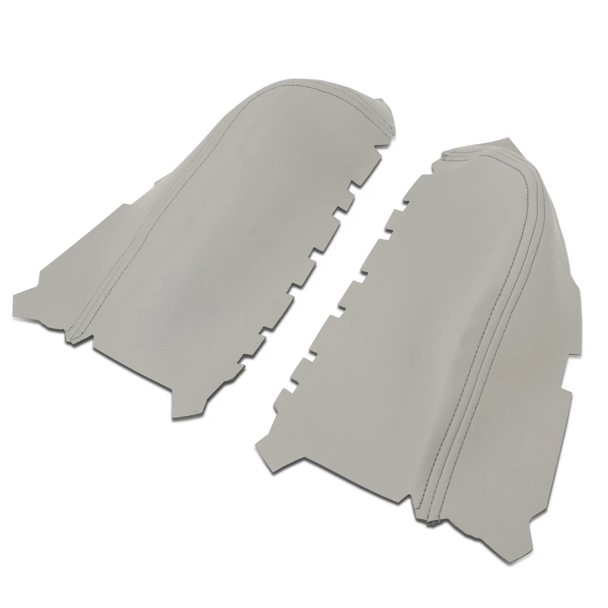 Pair of Front Door Panels for Honda Pilot (2009–2015) - Leather Cover Grey