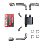 2.5" Dual Exhaust Kit for Jeep Wrangler (2018–2025) Flowmaster Super 10 w/ Tips
