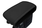 Leather Console Lid Armrest Cover for Subaru Tribeca (2006–2014) Gray Stitch