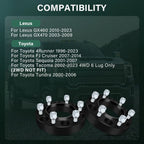 2X Wheel Spacers 6x5.5 1.25" 12x1.5 for Toyota 4Runner Tacoma Tundra Sequoia (2003–2023)