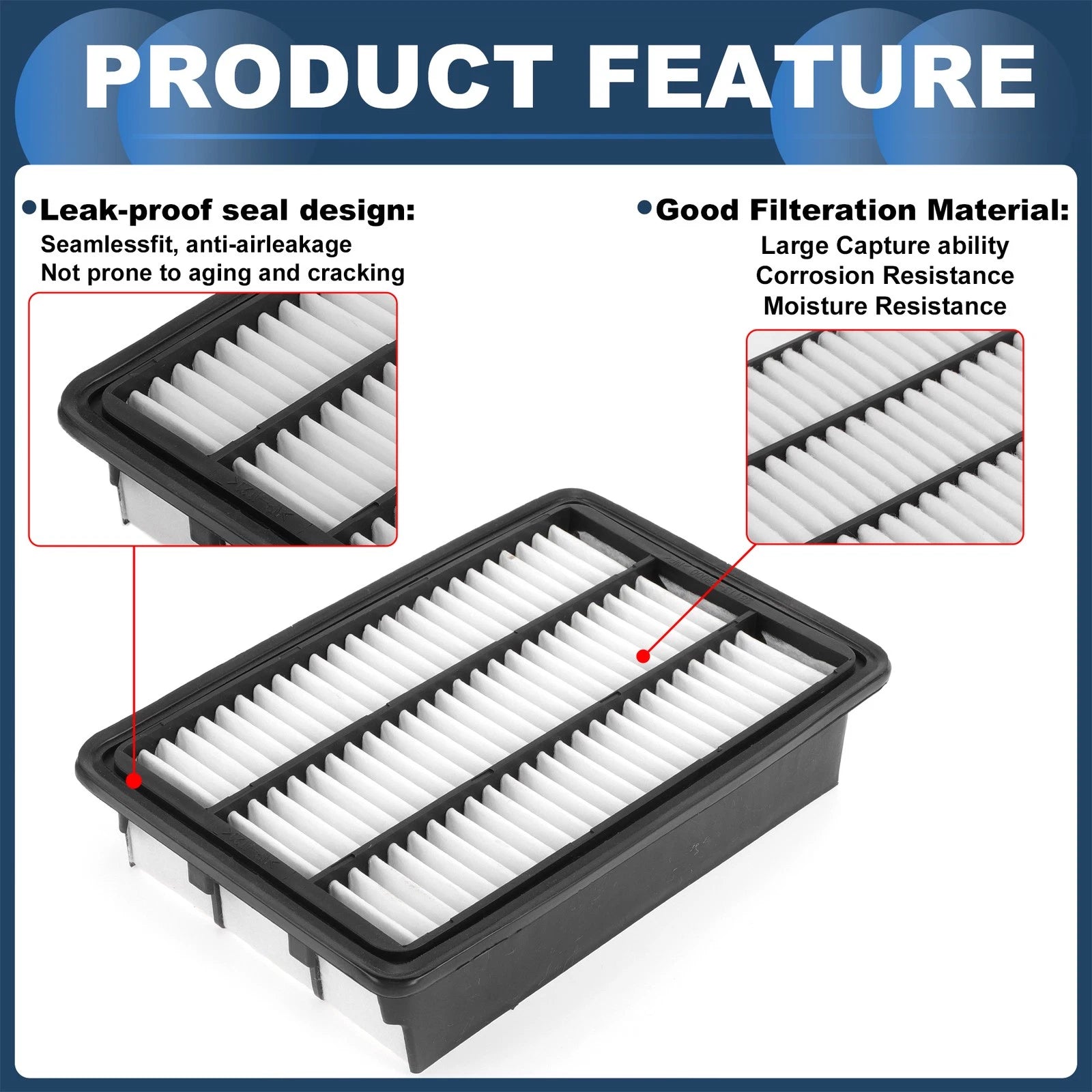 Engine Air Filter No. 281132B000 for Hyundai Santa Fe (2007–2009)