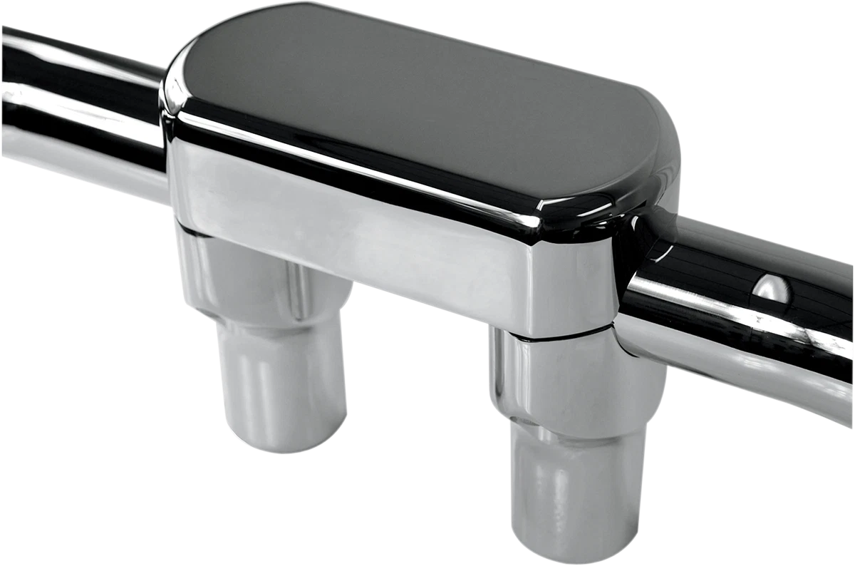 3" Chrome Handlebar Riser & Top Clamp Kit for LA Choppers (LA-7446-03)
