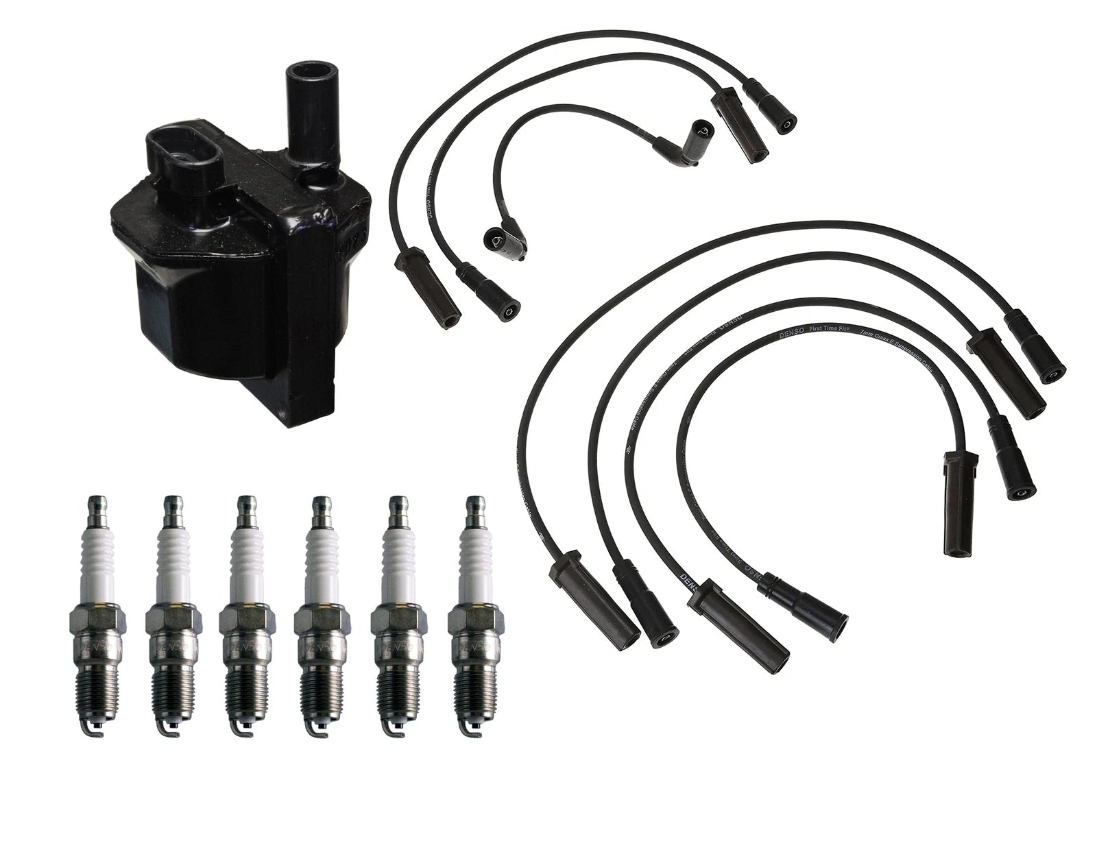 Denso Ignition Coil & Wire Set for Chevy GMC 4.3L V6 (1996–2002)