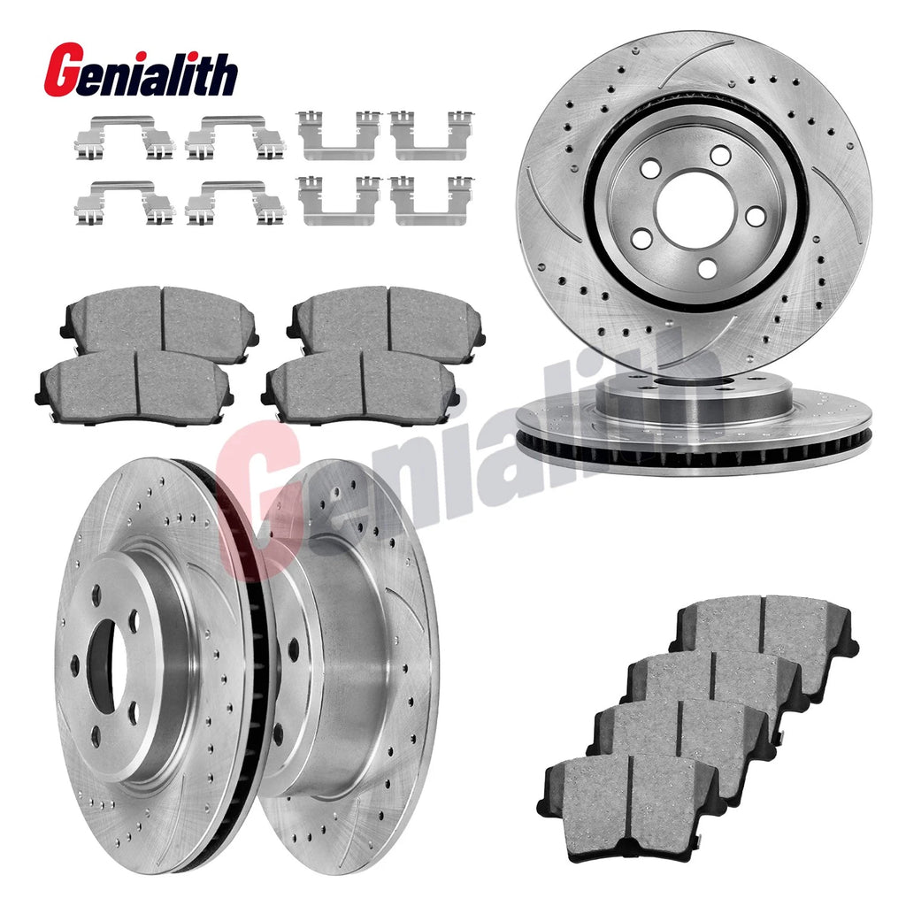 Set of 2 Front Rear Disc Rotors + Brake Pads for Chrysler 300 (2005–2023)