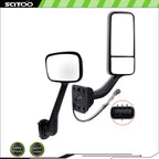 Heated Power Mirror for Freightliner Cascadia (2008–2016) - Passenger Side, Black
