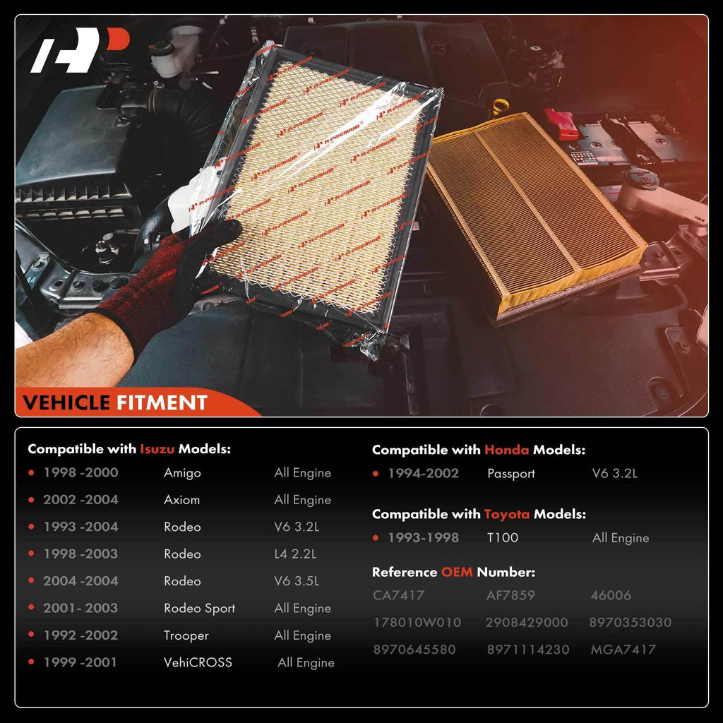 Engine Air Filter for Honda Passport and Isuzu Amigo/Axiom (1994–2002)