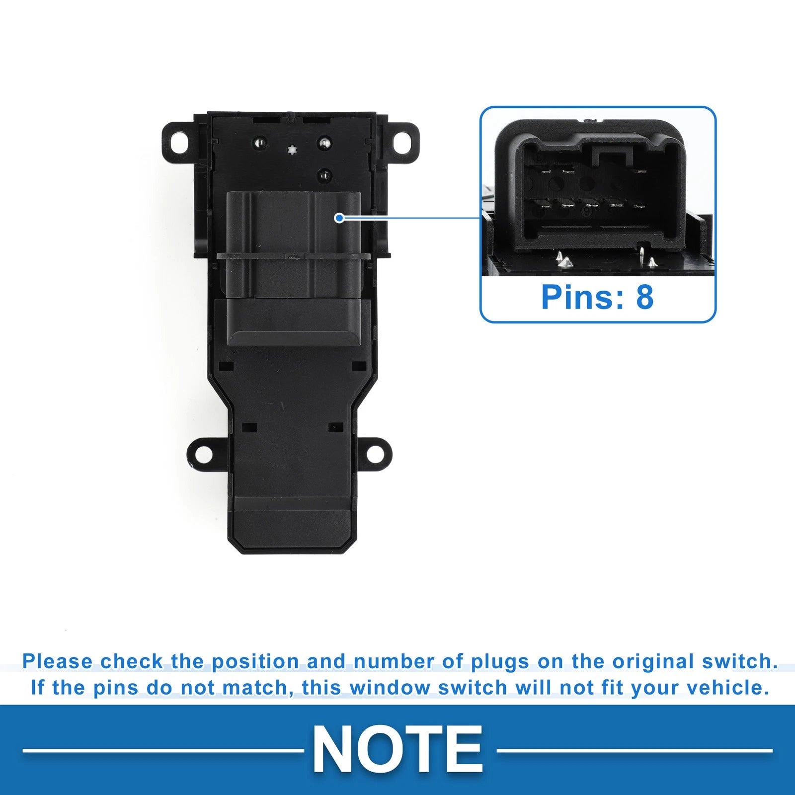 Front Power Window Switch for Honda Civic (2006–2010) No. 35750SNAA02