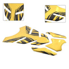 Gold Fuel Gas Tank Pad Decals for Kawasaki Ninja 250 300 400 ZX10R