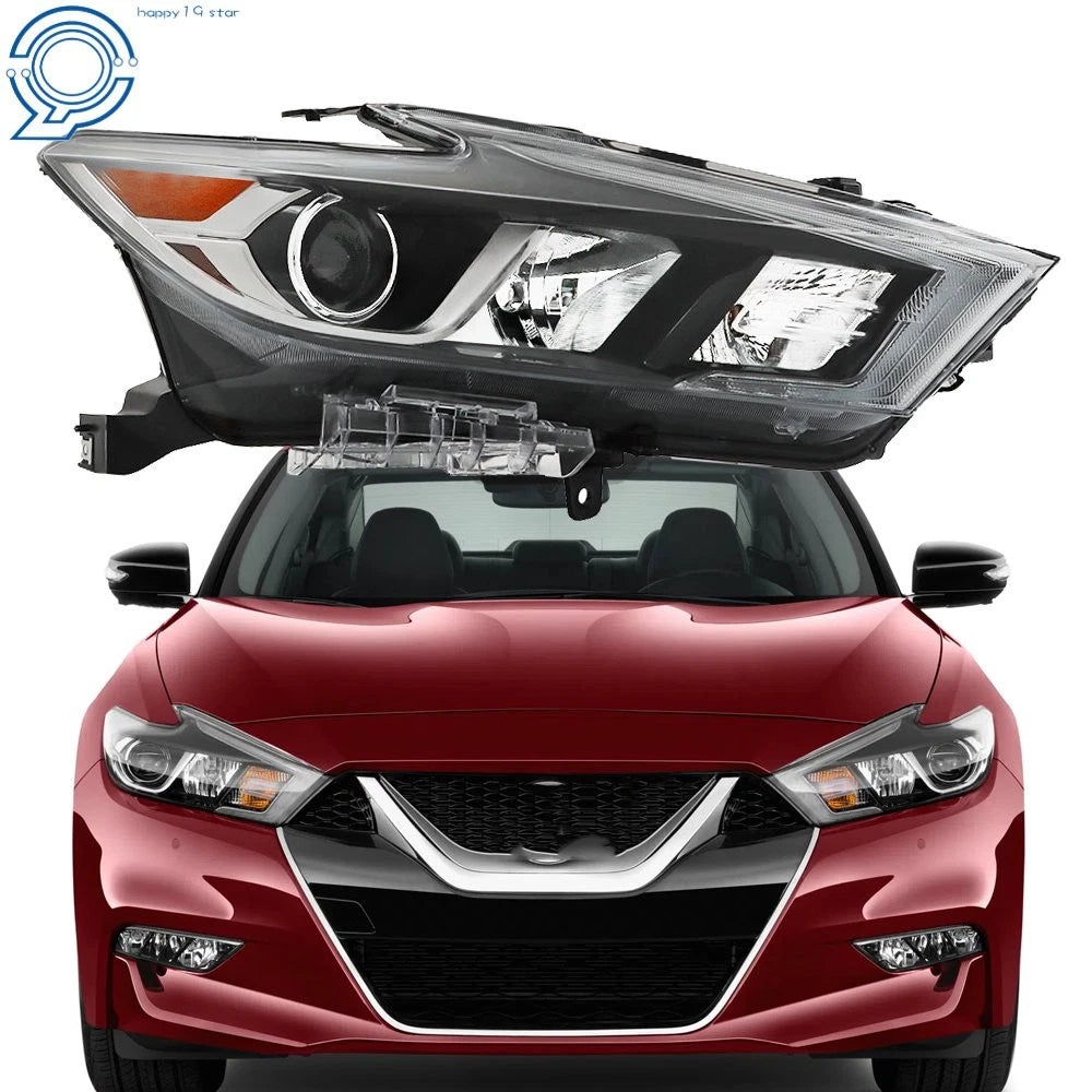 Right Side Headlight for Nissan Maxima (2016–2018) LED Chrome Housing
