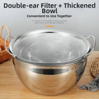 Rice Washing Basket with 1mm Hole Mesh for Kitchen Accessory