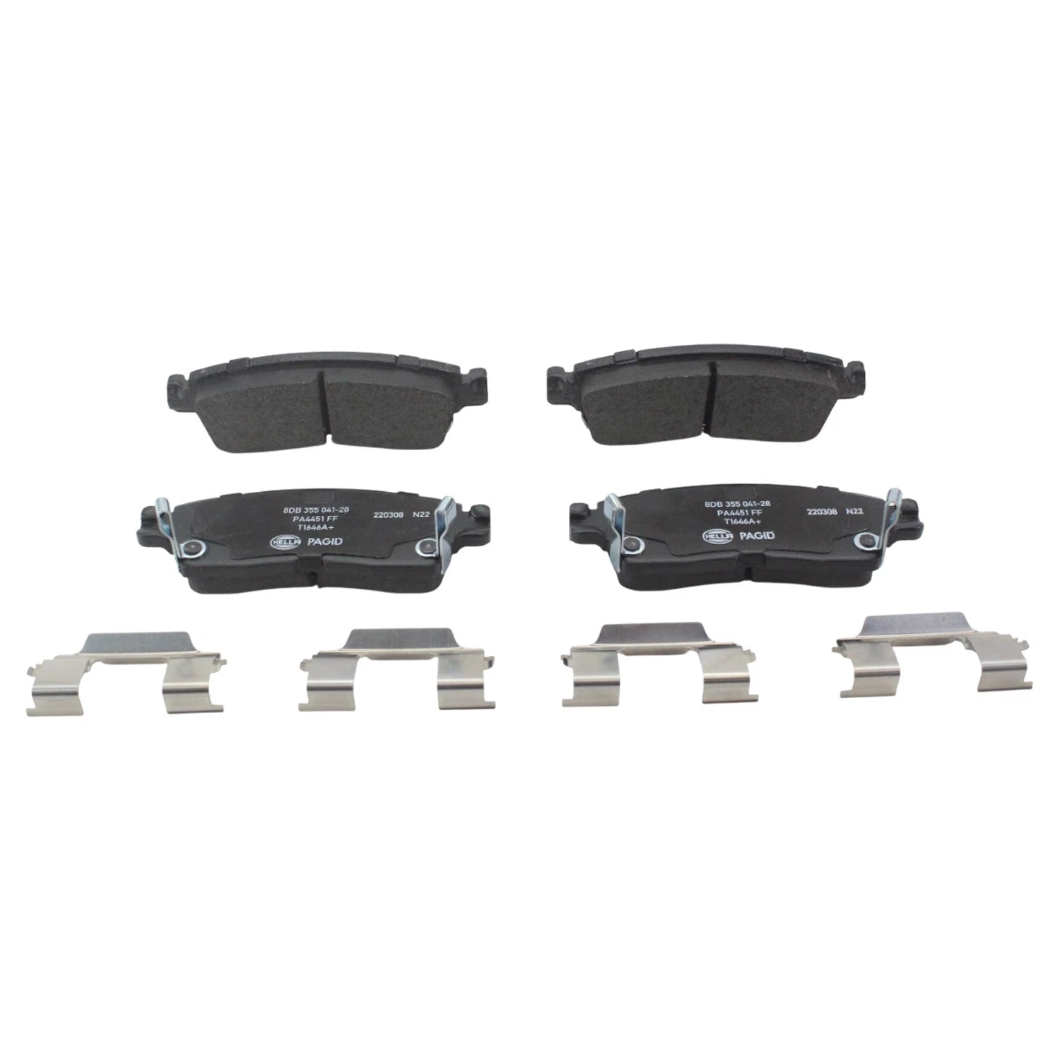 DuraGo Rear Rotors & Hella Ceramic Disc Brake Pads Kit for 9-7x Envoy (2005–2009)