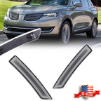 Clear Lens Front Fender Side Marker Reflector Lights for Lincoln Nautilus (2019–2022)